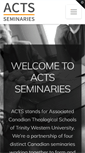Mobile Screenshot of actsseminaries.com