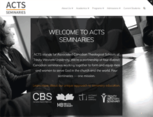 Tablet Screenshot of actsseminaries.com